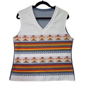 ✌🏼️🕊️☮️Vintage 60/70s style polyester vest size 18 W L